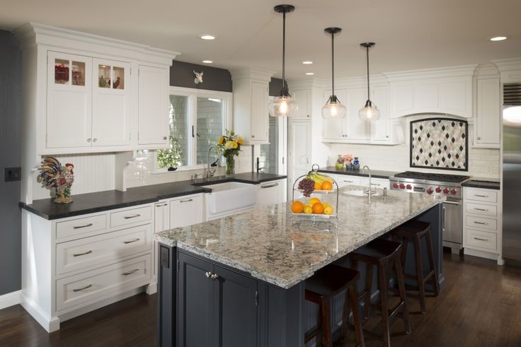 a beautiful kitchen with a new countertop